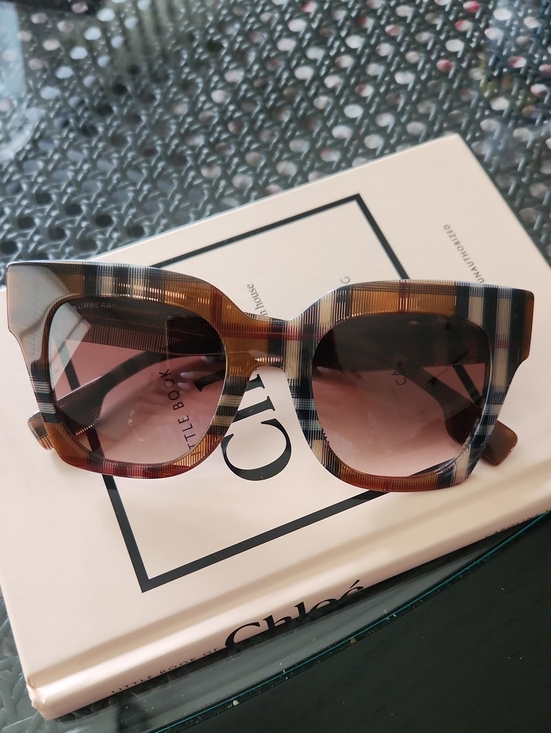 Burberry Accessories - Burberry Multicolor Plaid Square Sunglasses